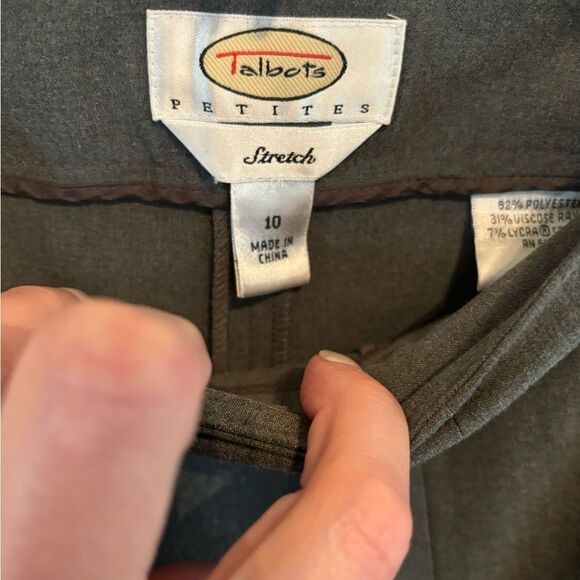 Talbots Petites Gray Knit Pants size 10P - Picture 6 of 7